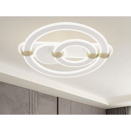 LED Reguliuojamas lubinis šviestuvas LED/120W/230V 3000-6500K + nuotolinis valdymas
