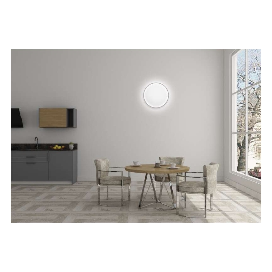 LED Reguliuojamas lubinis šviestuvas LED/24W/230V apvalus + valdymo pultas 2700K-6500K