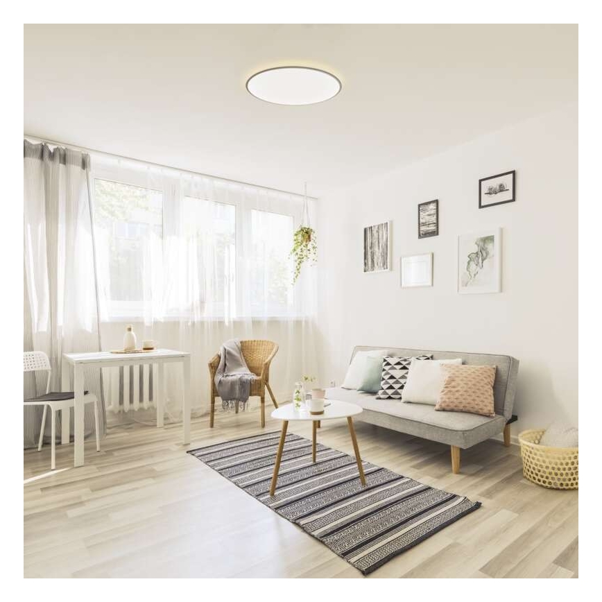 LED Reguliuojamas lubinis šviestuvas LED/24W/230V apvalus + valdymo pultas 2700K-6500K