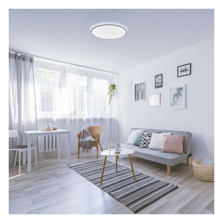 LED Reguliuojamas lubinis šviestuvas LED/24W/230V apvalus + valdymo pultas 2700K-6500K