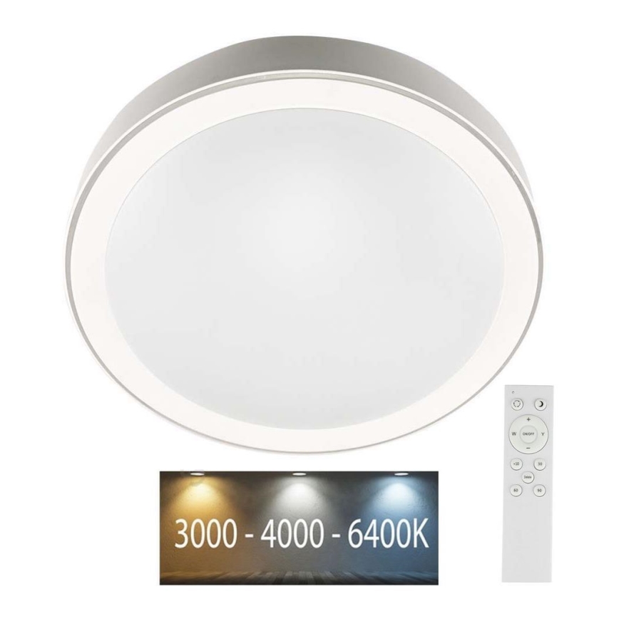 LED Reguliuojamas lubinis šviestuvas LED/40W/230V 3000K/4000K/6500K + valdymo pultas