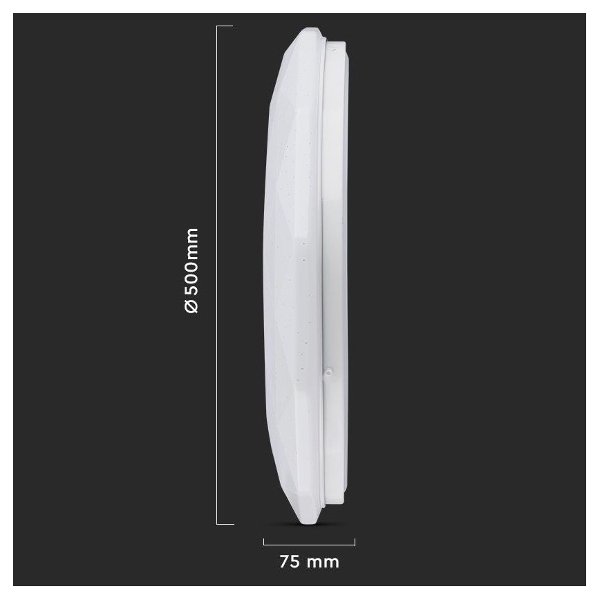 LED Reguliuojamas lubinis šviestuvas LED/40W/230V 3000K/4000K/6500K + valdymo pultas