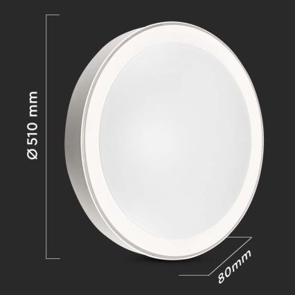 LED Reguliuojamas lubinis šviestuvas LED/40W/230V 3000K/4000K/6500K + valdymo pultas