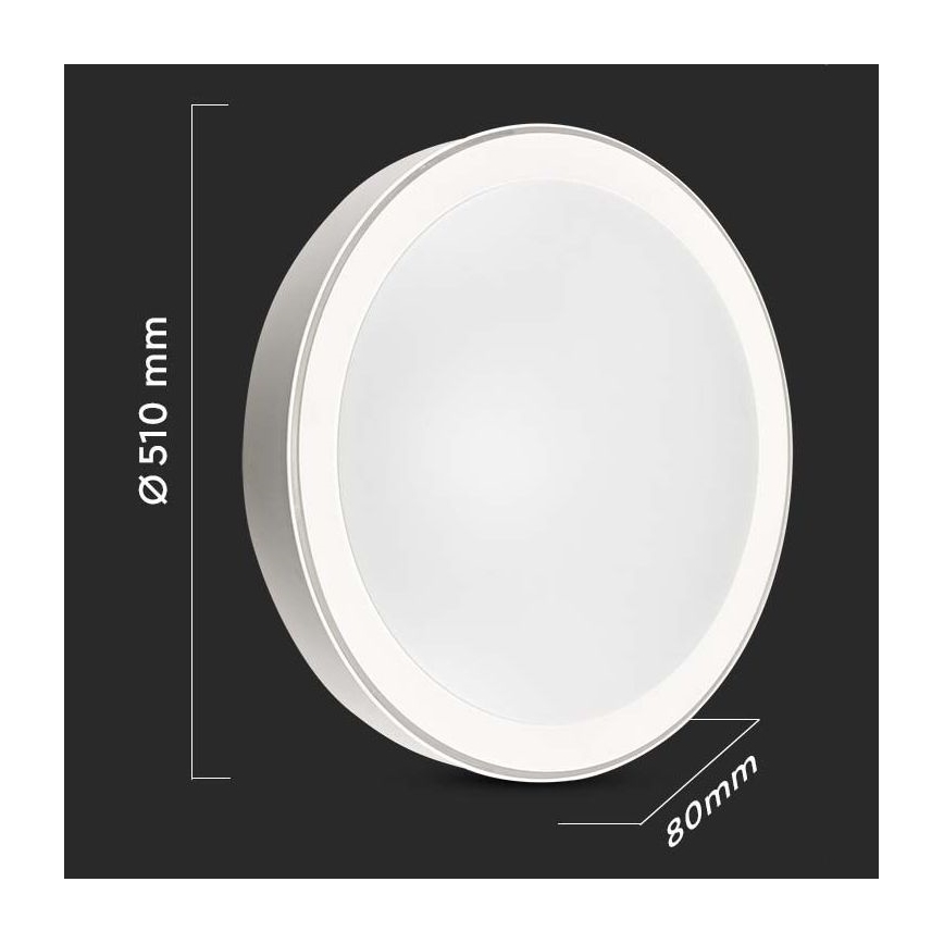 LED Reguliuojamas lubinis šviestuvas LED/40W/230V 3000K/4000K/6500K + valdymo pultas