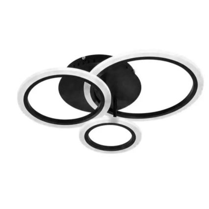 LED Reguliuojamas paviršinis šviestuvas LED/40W/230V 3000-6500K juodas + nuotolinio valdymo pultas