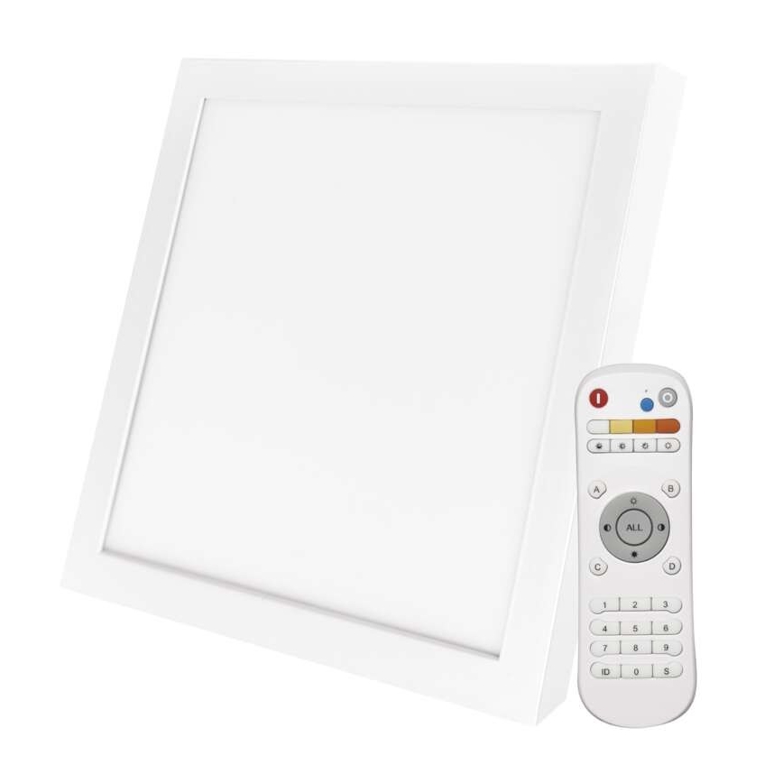 LED Reguliuojamas lubinis šviestuvas LED/40W/230V kvadratinis + valdymo pultas 2700K-6000K