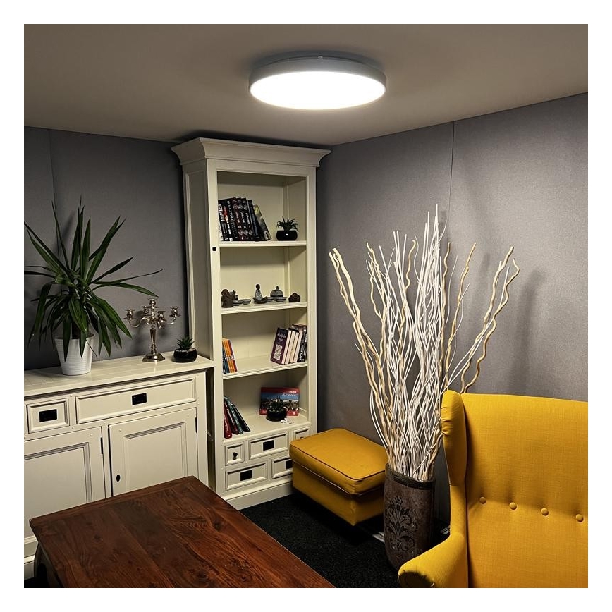LED Reguliuojamas lubinis šviestuvas LED/48W/230V 2700-6500K Wi-Fi Tuya + valdymo pultas
