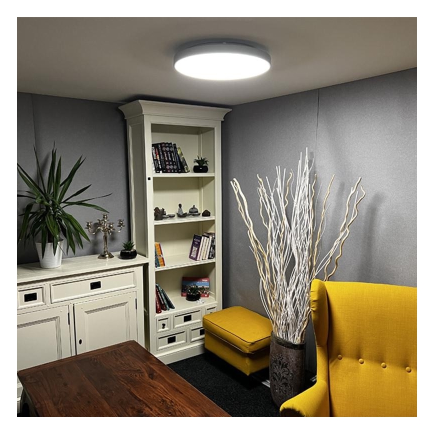 LED Reguliuojamas lubinis šviestuvas LED/48W/230V 2700-6500K Wi-Fi Tuya + valdymo pultas