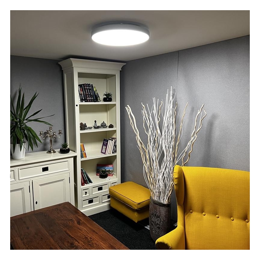 LED Reguliuojamas lubinis šviestuvas LED/48W/230V 2700-6500K Wi-Fi Tuya + valdymo pultas