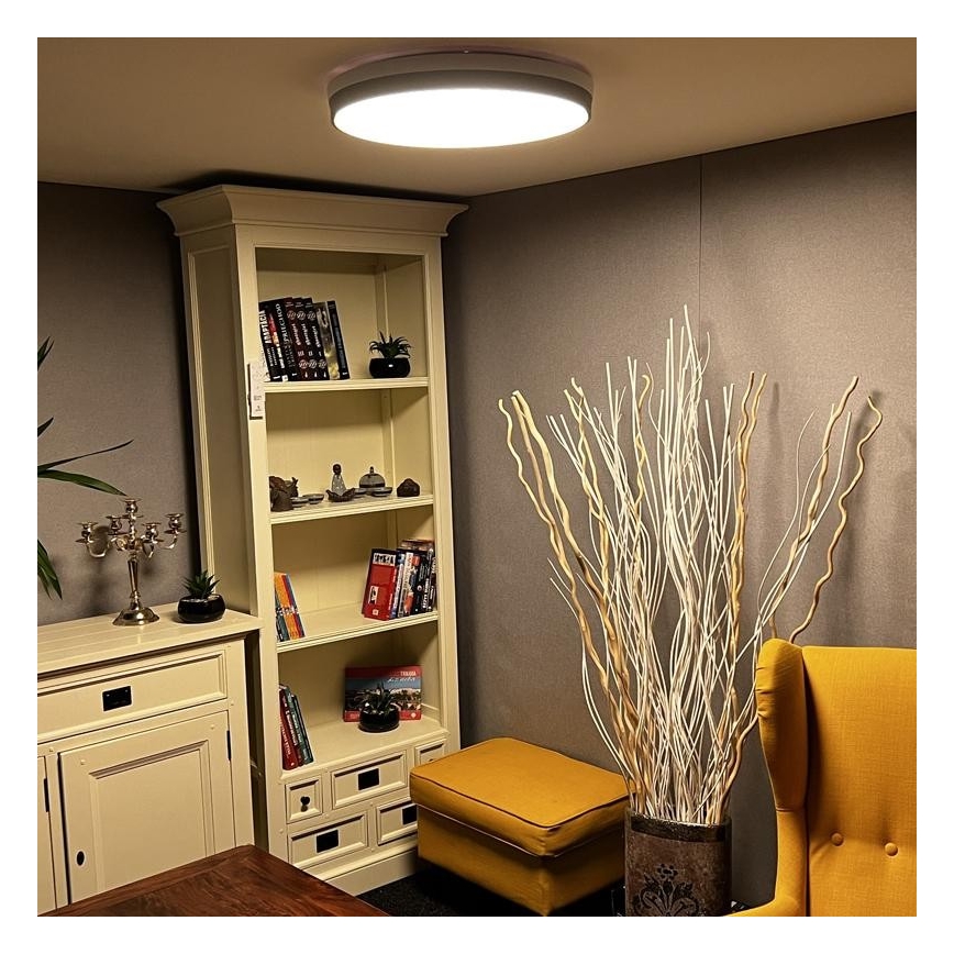 LED Reguliuojamas lubinis šviestuvas LED/48W/230V 2700-6500K Wi-Fi Tuya + valdymo pultas