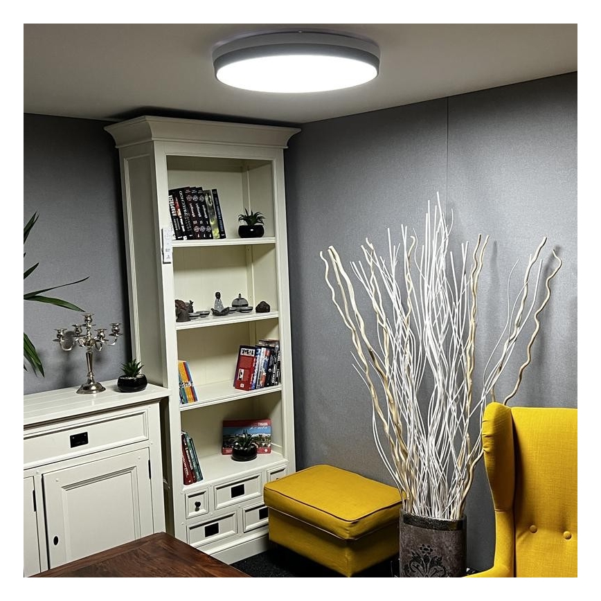 LED Reguliuojamas lubinis šviestuvas LED/48W/230V 2700-6500K Wi-Fi Tuya + valdymo pultas