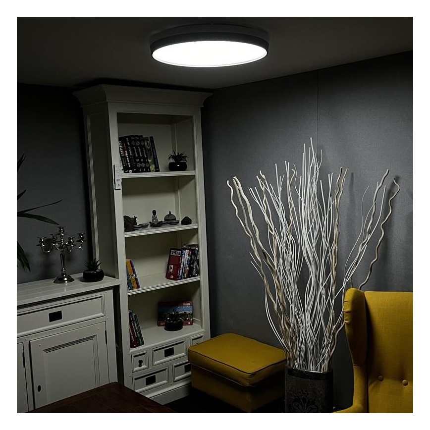 LED Reguliuojamas lubinis šviestuvas LED/48W/230V 2700-6500K Wi-Fi Tuya + valdymo pultas