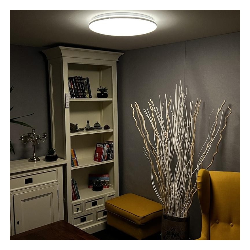 LED Reguliuojamas lubinis šviestuvas LED/48W/230V 2700-6500K Wi-Fi Tuya + valdymo pultas
