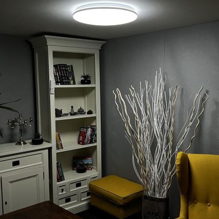 LED Reguliuojamas lubinis šviestuvas LED/48W/230V 2700-6500K Wi-Fi Tuya + valdymo pultas