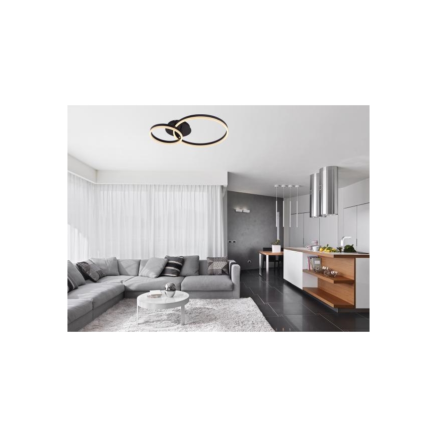 LED Reguliuojamas lubinis šviestuvas LED/55W/230V 3000-6500K + su nuotoliniu pulteliu