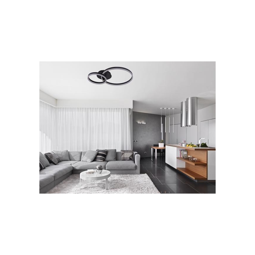 LED Reguliuojamas lubinis šviestuvas LED/55W/230V 3000-6500K + su nuotoliniu pulteliu