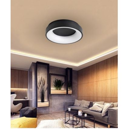 LED Reguliuojamas lubinis šviestuvas NOVA LED/54W/230V 3000-6500K juodas + VP