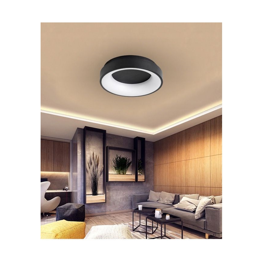 LED Reguliuojamas lubinis šviestuvas NOVA LED/54W/230V 3000-6500K juodas + VP