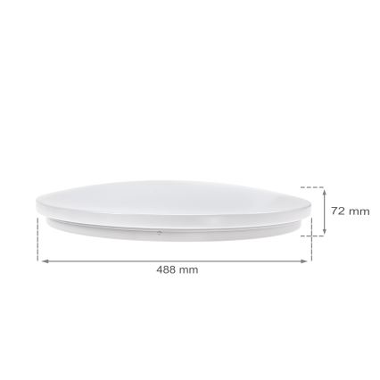 LED Reguliuojamas lubinis šviestuvas NYMPHEA LED/36W/230V 2700-6500K Wi-Fi Tuya