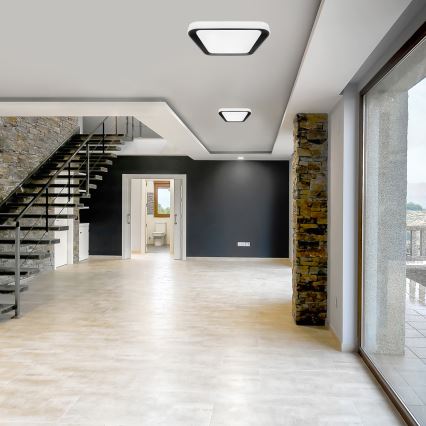 LED Reguliuojamas lubinis šviestuvas QUADRO LED/38W/230V 3000-6000K baltas/juodas + valdymo pultas