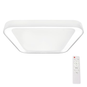 LED Reguliuojamas lubinis šviestuvas QUADRO LED/66W/230V 3000-6000K baltas + valdymo pultas