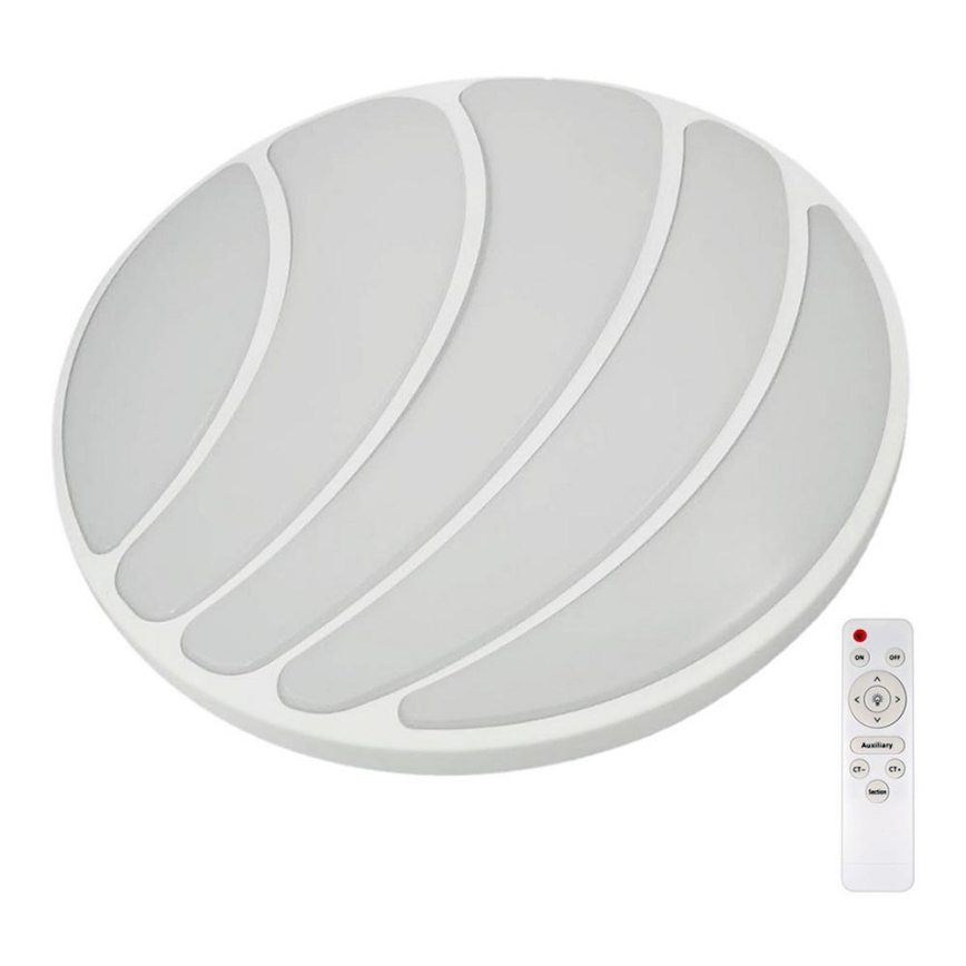 LED Reguliuojamas lubinis šviestuvas SHELL WHITE LED/40W/230V + valdymo pultas