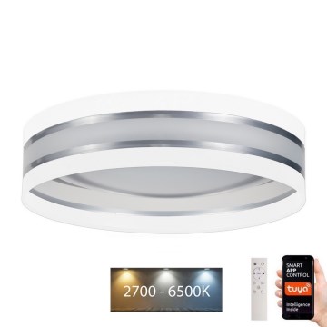 LED Reguliuojamas lubinis šviestuvas SMART CORAL LED/24W/230V Wi-Fi Tuya baltas + valdymo pultas