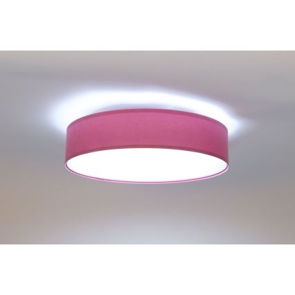 LED Reguliuojamas lubinis šviestuvas SMART GALAXY LED/24W/230V rožinė/sidabrinė 3000-6500K + nuotolinio valdymo pultas