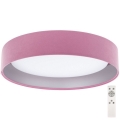 LED Reguliuojamas lubinis šviestuvas SMART GALAXY LED/24W/230V skersmuo 44 cm rožinė/sidabrinė 3000-6500K + nuotolinio valdymo pultas