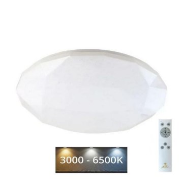 LED reguliuojamas lubinis šviestuvas STAR LED/48W/230V 3000-6500K + nuotolinis pultelis