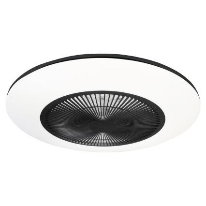 LED Reguliuojamas lubinis šviestuvas su ventiliatoriumi ARIA LED/38W/230V juodas/baltas + valdymo pultas