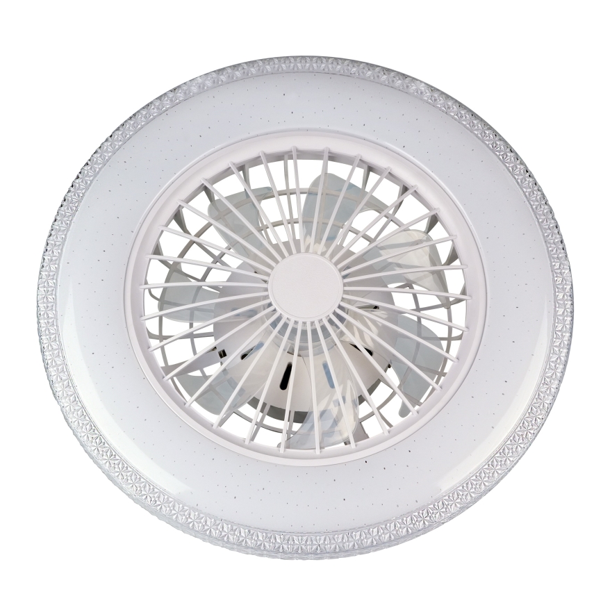 LED Dimeriuojamas lubinis šviestuvas su ventiliatoriumi EGYPT LED/48W/230V 3000-6500K baltas + nuotolinis pultas