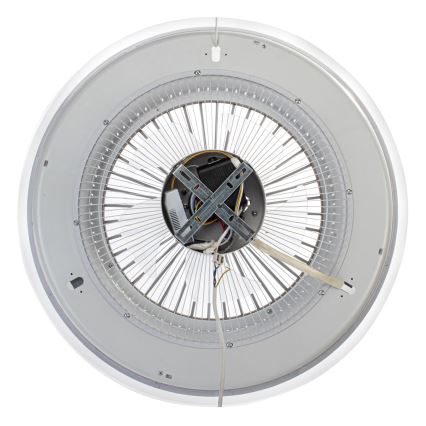 LED Reguliuojamas lubinis šviestuvas su ventiliatoriumi ZONDA LED/48W/230V 3000-6000K juodas + valdymo pultas