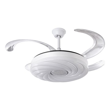 LED Reguliuojamas lubinis ventiliatorius LED/60W/230V 3000-6000K diametras 50 cm balta + nuotolinio valdymo pultas