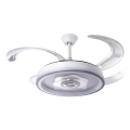 LED Reguliuojamas lubinis ventiliatorius LED/70W/230V 3000-6000K diametras 50 cm balta + nuotolinio valdymo pultas