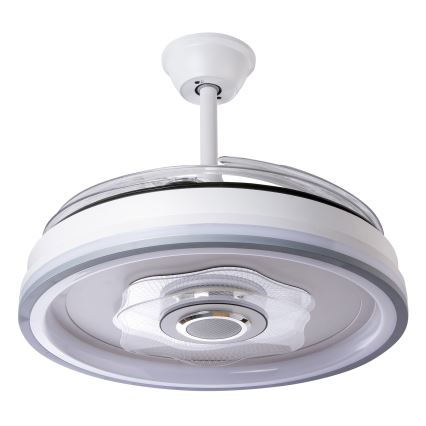 LED Reguliuojamas lubinis ventiliatorius LED/70W/230V 3000-6000K diametras 50 cm balta + nuotolinio valdymo pultas