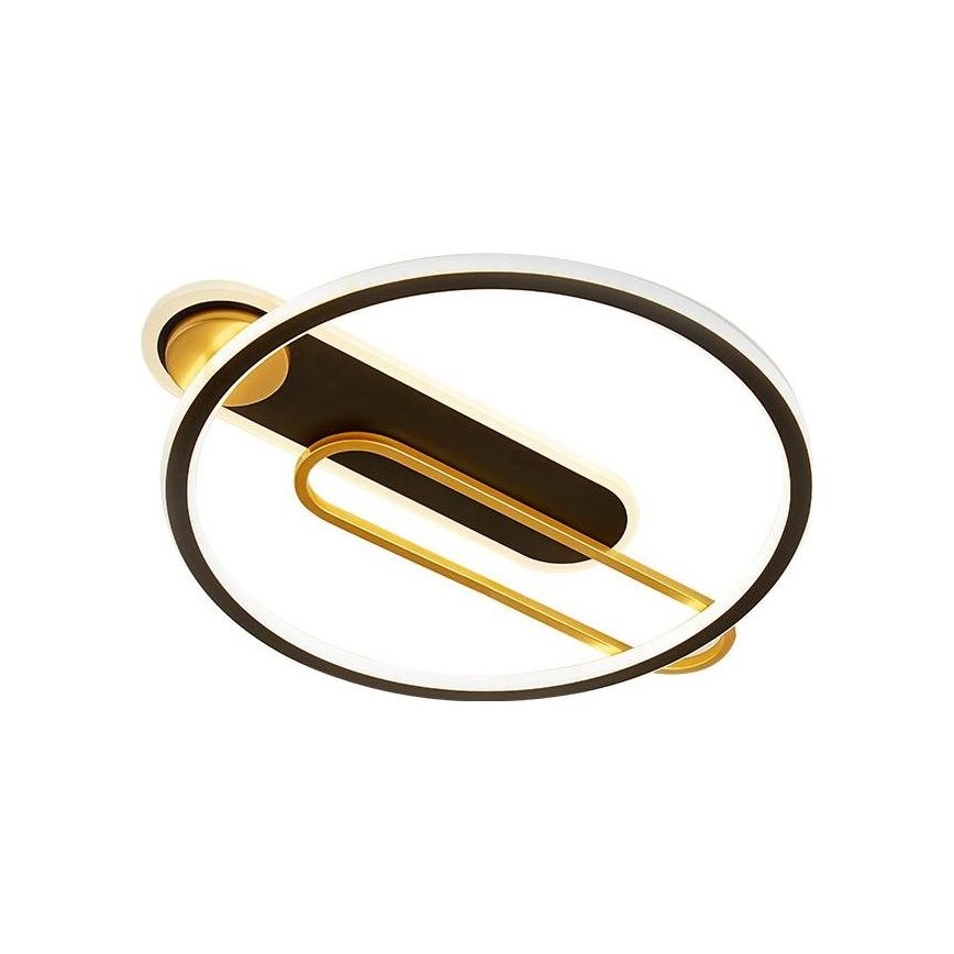 LED Reguliuojamas lubų šviestuvas LED/60W/230V 3000-6500K juodas + nuotolinio valdymo pultas