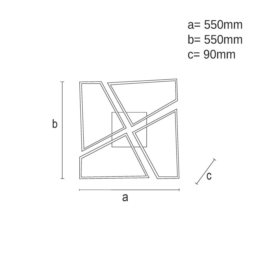LED Reguliuojamas lubų šviestuvas LED/115W/230V 3000-6500K ruda/juoda + nuotolinio valdymo pultas