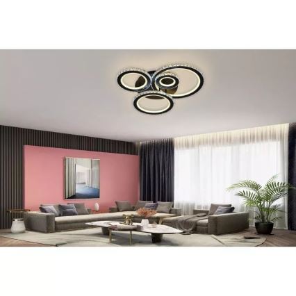 LED reguliuojamas paviršinis šviestuvas LED/120W/230V 3000-6500K + nuotolinis valdymas