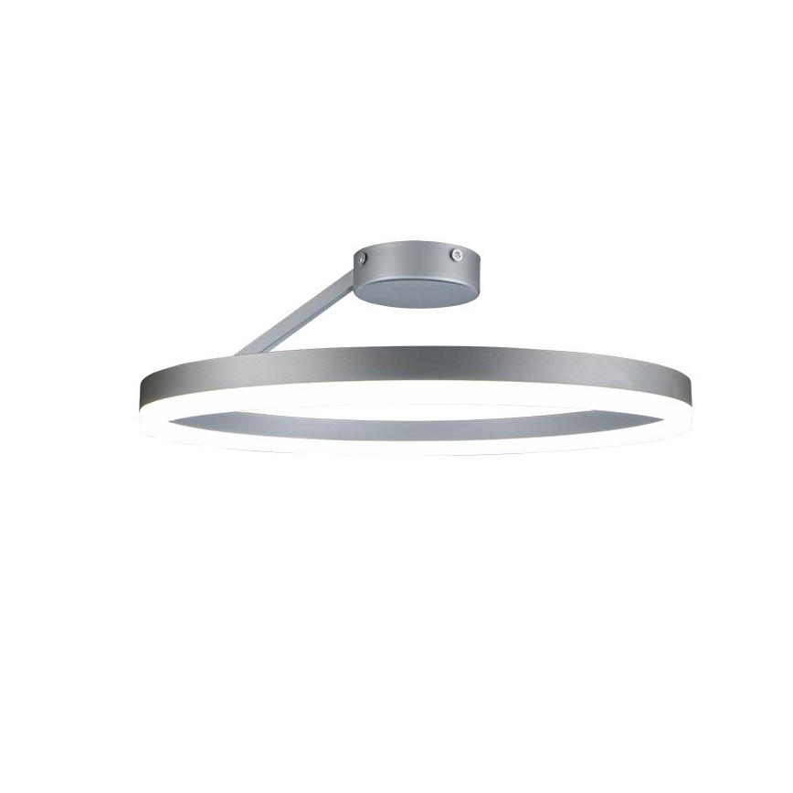 LED reguliuojamas paviršinis šviestuvas LED/40W/230V 3000-6500K matinis chromas + nuotolinio valdymo pultas