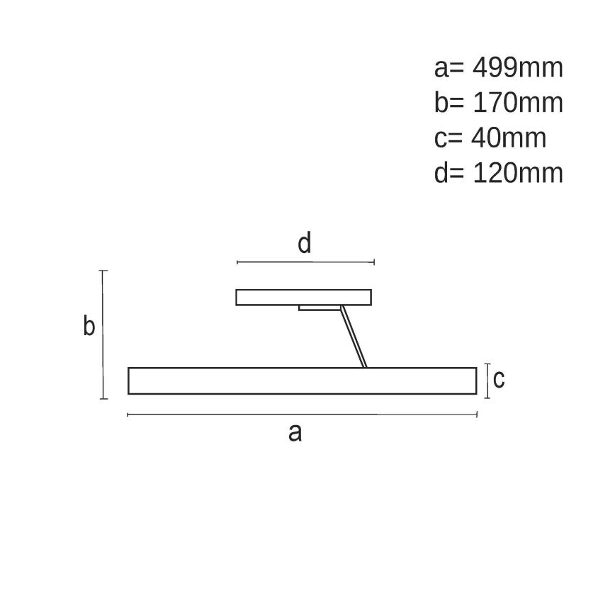 LED Reguliuojamas paviršinis šviestuvas LED/40W/230V 3000-6500K juodas + nuotolinio valdymo pultas