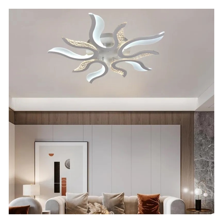 LED Reguliuojamas paviršinis šviestuvas LED/65W/230V 3000-6500K baltas + nuotolinis valdymas