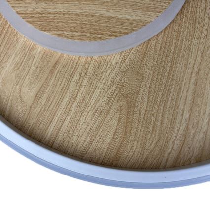 LED Reguliuojamas lubų šviestuvas LED/65W/230V 3000-6500K ruda + nuotolinio valdymo pultas