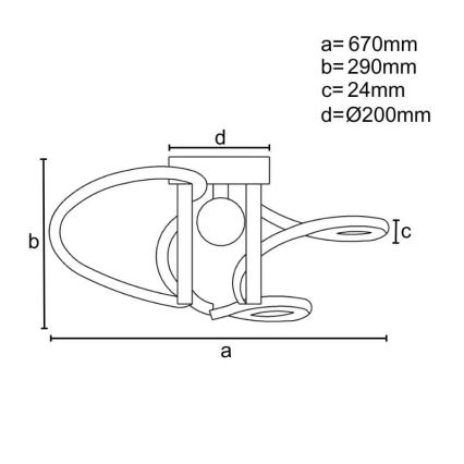 LED Reguliuojamas paviršinis šviestuvas LED/70W/230V 3000-6500K + nuotolinis valdymas