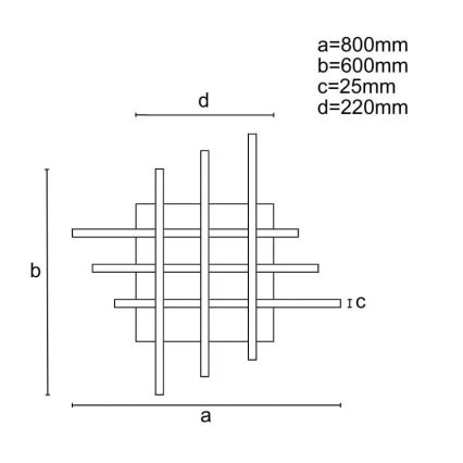 LED Reguliuojamas paviršinis šviestuvas LED/70W/230V 3000-6500K + nuotolinis valdymas