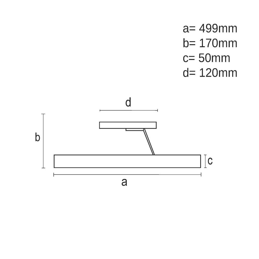 LED Reguliuojamas paviršinis šviestuvas LED/72W/230V 3000-6500K juodas + nuotolinio valdymo pultas
