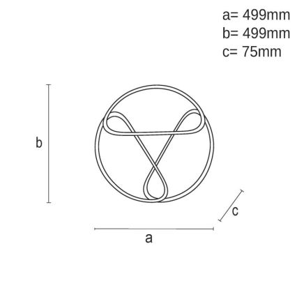 LED Reguliuojamas lubų šviestuvas LED/75W/230V 3000-6500K ruda/juoda + nuotolinio valdymo pultas