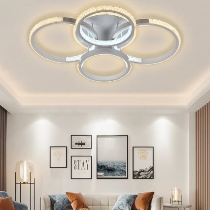 LED reguliuojamas paviršinis šviestuvas LED/80W/230V 3000-6500K + nuotolinis valdymas