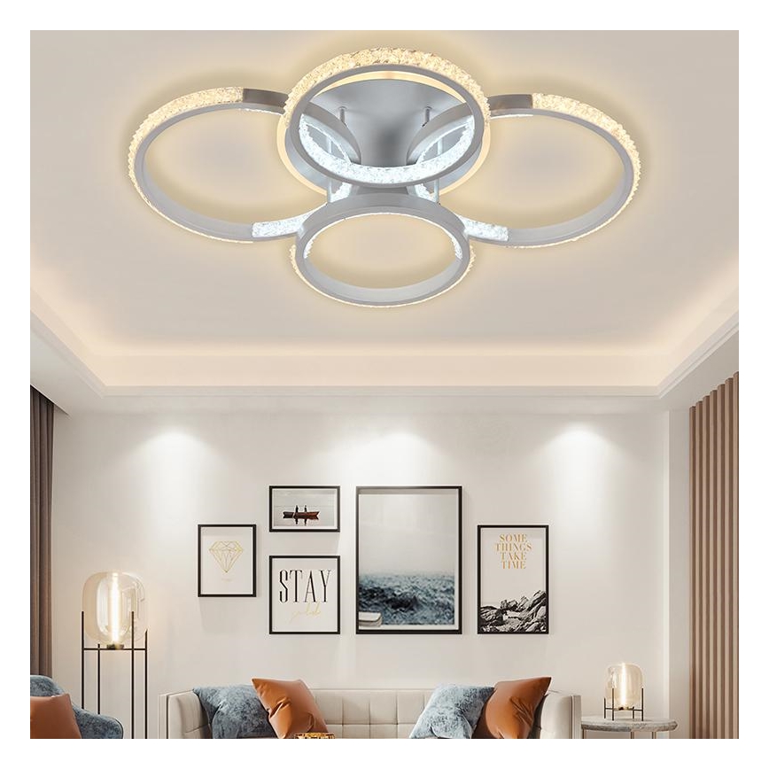 LED reguliuojamas paviršinis šviestuvas LED/80W/230V 3000-6500K + nuotolinis valdymas
