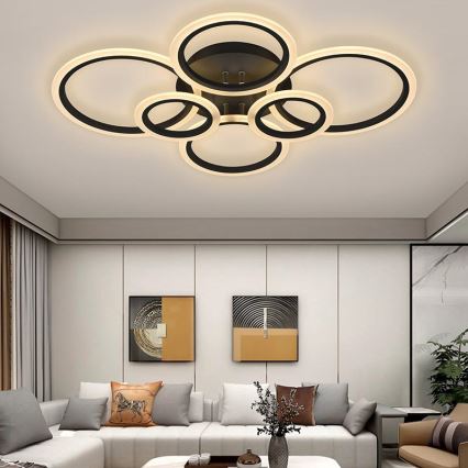 LED reguliuojamas paviršinis šviestuvas LED/85W/230V 3000-6500K + nuotolinis valdymas